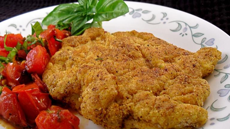 Lightly Fried Chicken Breasts With Basil Tomatoes Created by PaulaG