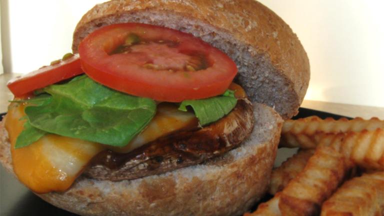 Grilled Portabella Mushroom Burgers Created by BrittanyS
