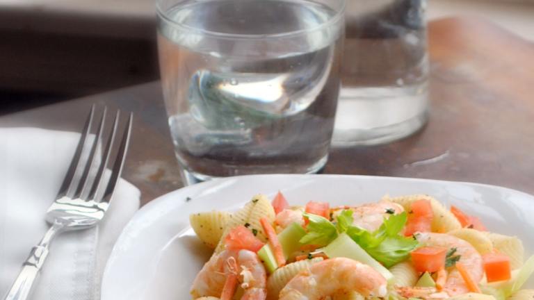 Pasta Shell and Shrimp or Ham Salad Created by Andi Longmeadow Farm