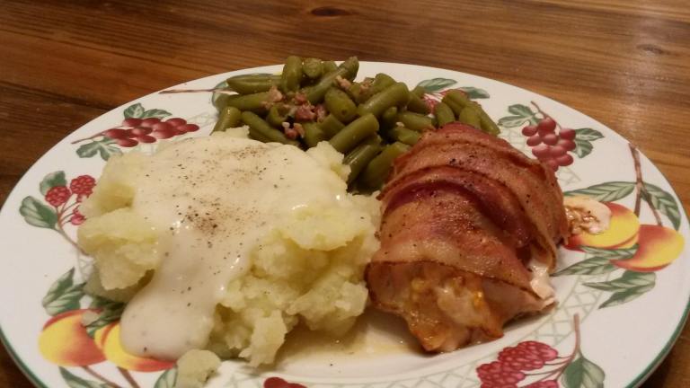 Simple Bacon Wrapped Stuffed Chicken Breasts created by Destiny P.
