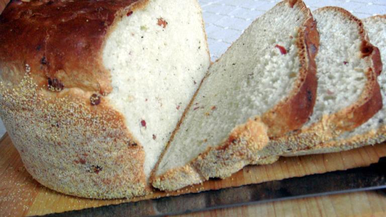 Pepper and Pancetta Batter Bread Created by Lori Mama