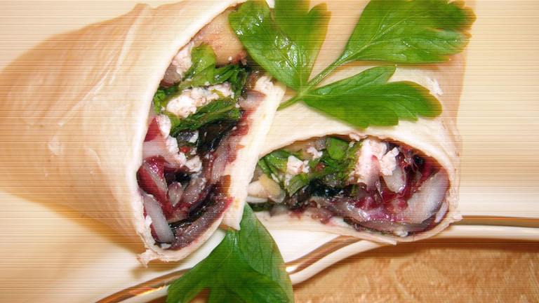 Mediterranean Salad-Wraps(Flat Belly Diet Recipe) created by mersaydees