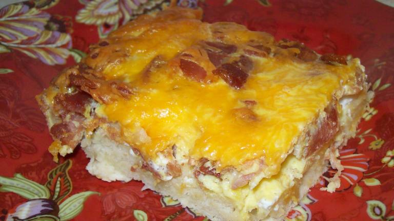 Bacon Egg and Cheese Biscuit Casserole Created by AZPARZYCH