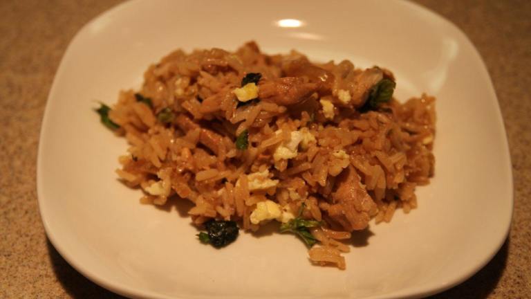 Thai Spicy Basil Chicken Fried Rice created by waterbaby09