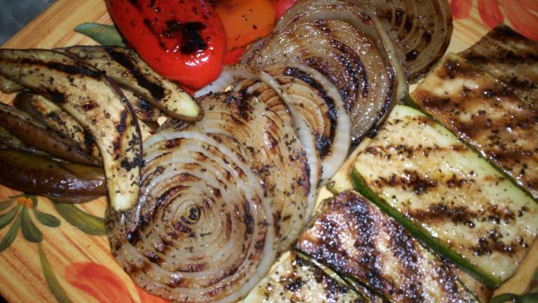 Grilled Zucchini, Onions, and Red Peppers created by Debbwl