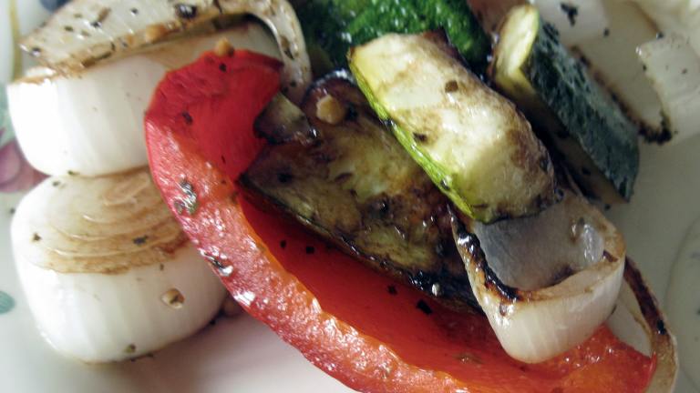 Grilled Zucchini, Onions, and Red Peppers Created by WiGal