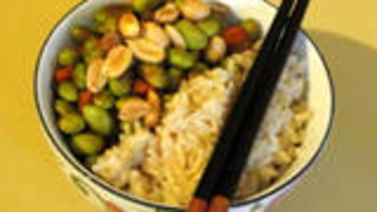 Edamame in Kung Pao Sauce Created by Debbwl