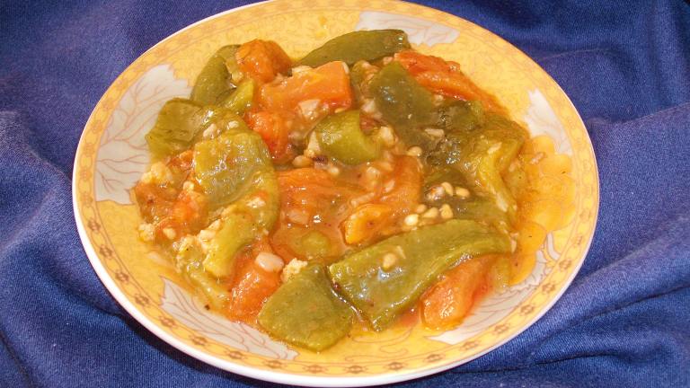 Felfel B'tomatish - Algerian Pepper & Tomato Salad Created by Um Safia
