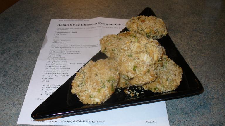 Asian Style Chicken Croquettes created by IngridH