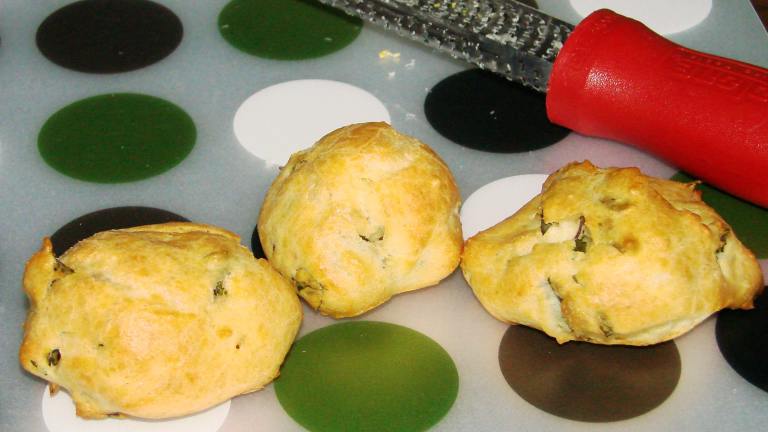 Basil Parmesan Puffs created by Boomette