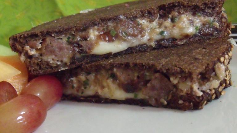 Scrambled Egg and Breakfast Sausage Panini Created by Darkhunter