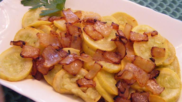 Squash Sauteed With Onions Created by Seasoned Cook