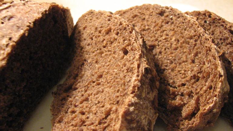 Pumpernickel Bread (No-Knead) created by Galley Wench