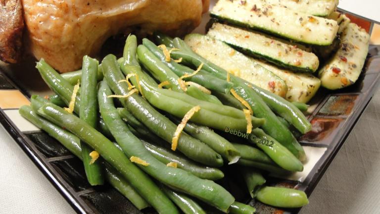 Green Beans With Lemon Butter Created by Debbwl