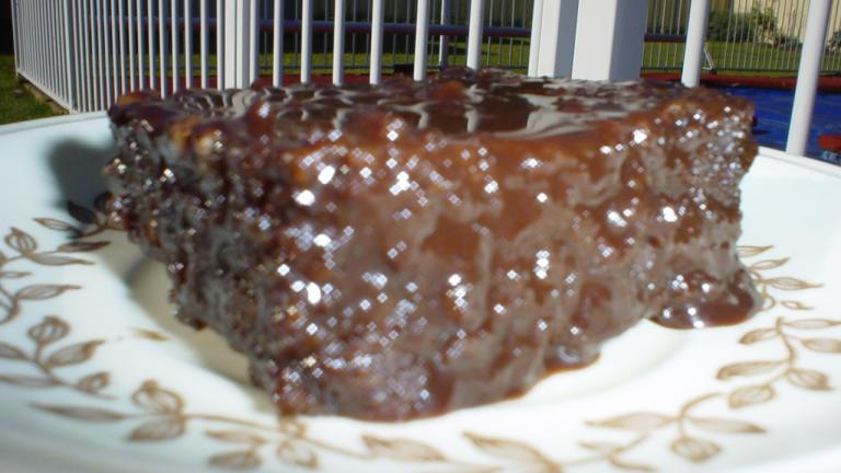 Light Chocolate Sheet Cake Created by melting pot