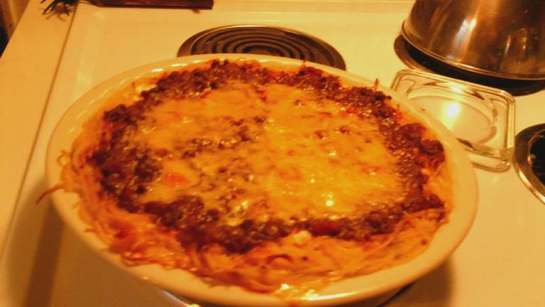 Penny's Leftover Spaghetti Pie Created by washbigblue
