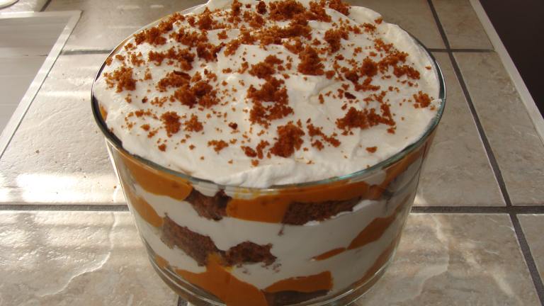Pumpkin Gingerbread Trifle Created by Mrs. Christmas