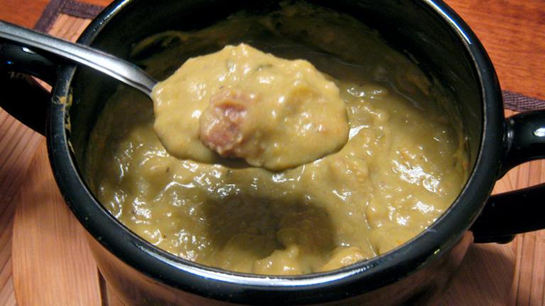 Pea Soup With Bratwurst - Crock-Pot created by yogiclarebear