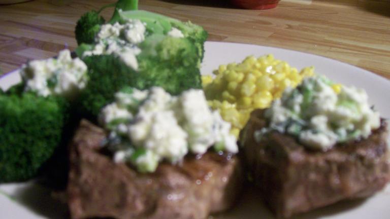 Oregano Lamb Steaks With Lemon, Olive Oil and Feta Cheese Mash Created by luvcookn