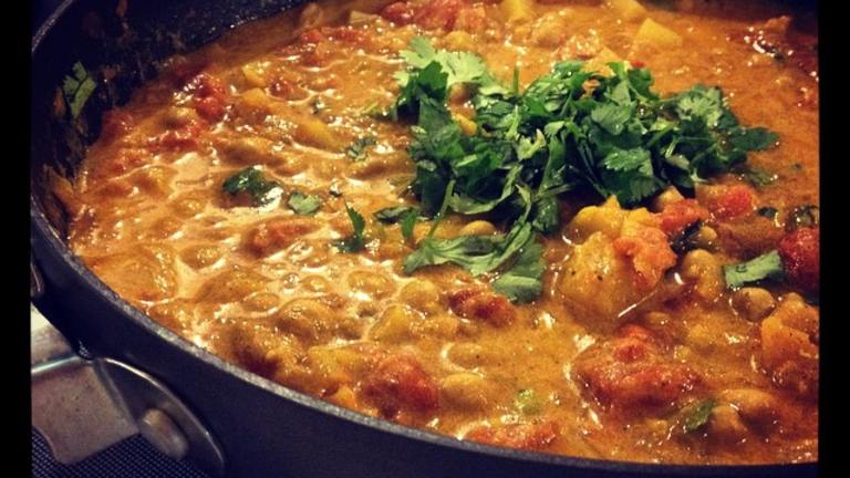 Moroccan Spiced Chickpea or Garbanzo Soup created by Sherilyn Hanson