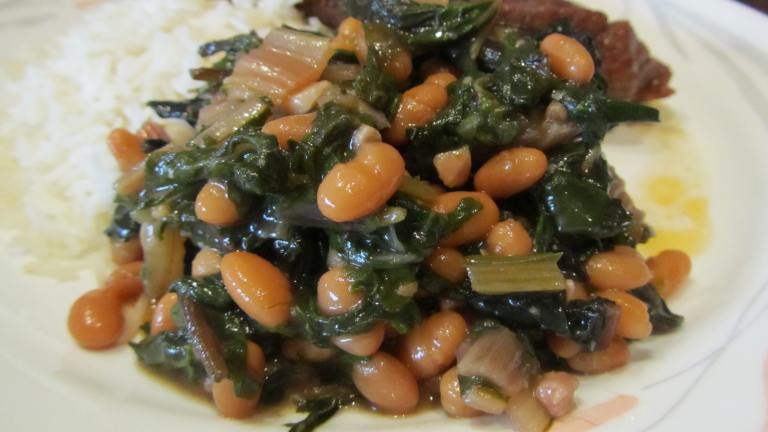 Shell Beans and Potato Ragout With Swiss Chard created by Rita1652