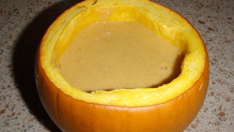 Pumpkin Soup in Pumpkin Bowls Created by Babycat