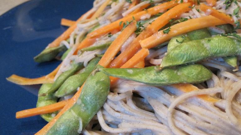 Soba Salad With Miso Dressing Created by magpie diner