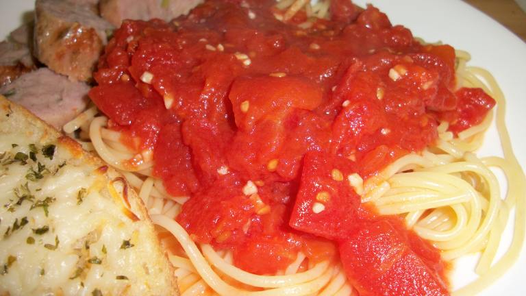 Spicy Red Pasta Sauce Created by quirkycook