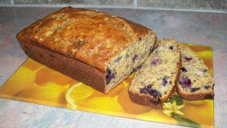 Oh so Tasty...very Healthy...blueberry-Banana Bread Created by cookandcookagain