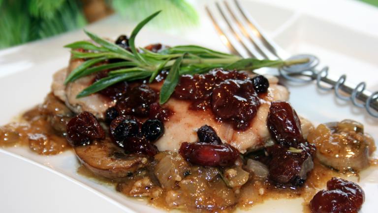 Cider Braised Chicken With Berry Sauce Created by Tinkerbell