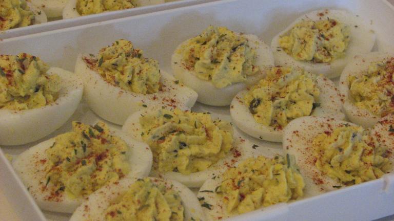 Lemon Caper Stuffed Eggs Created by Bonnie G 2