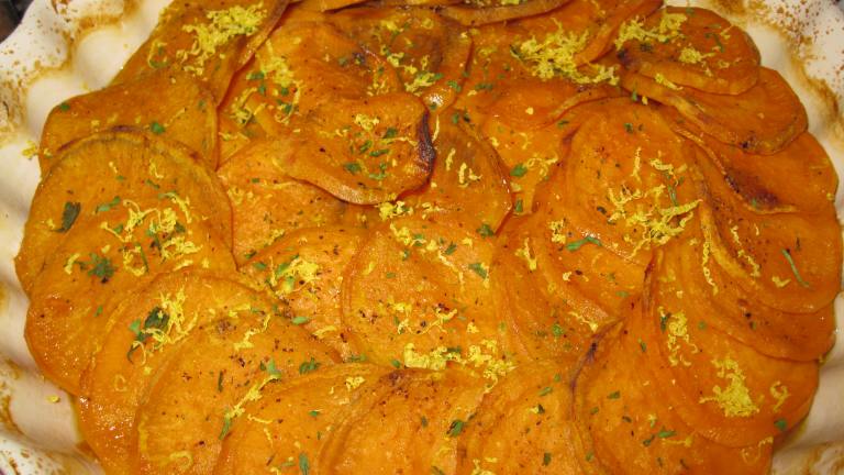 Lemon Glazed Sweet Potatoes created by threeovens