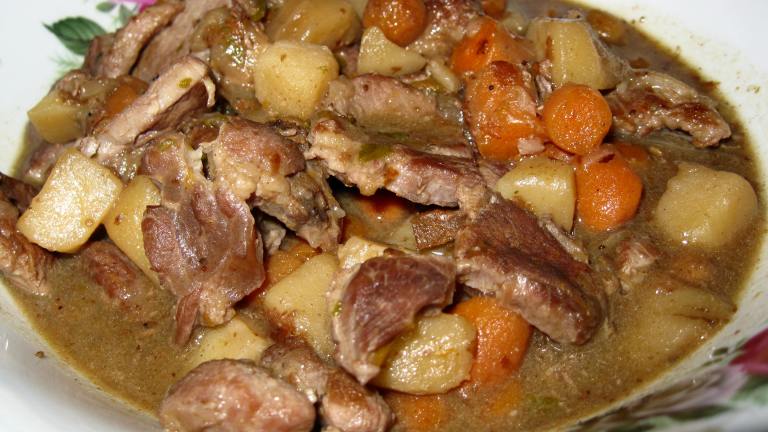 Sweet Pork Stew Created by threeovens