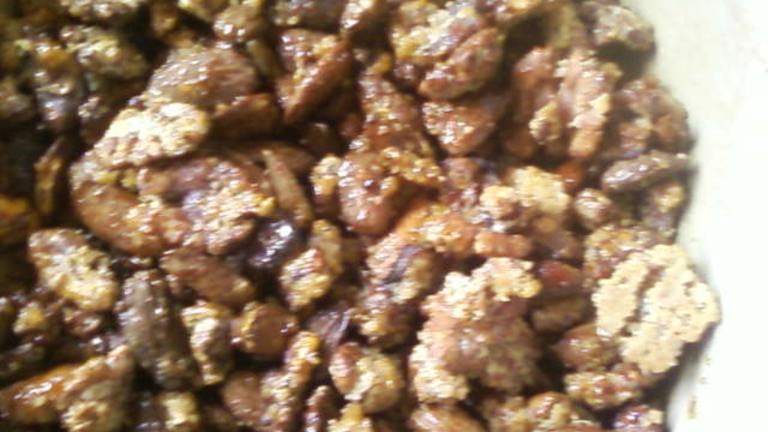 Spicy Cocoa Glazed Pecans created by littlemafia
