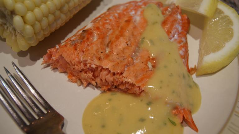 Grilled Salmon With Basil Aioli Created by CaliforniaJan