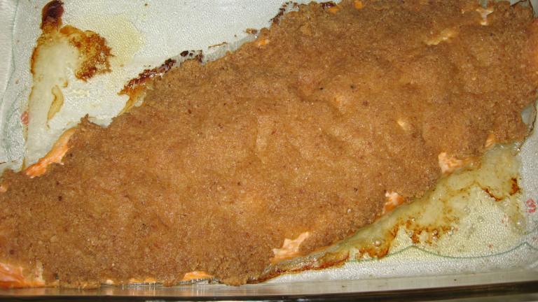 Mustard Baked Salmon Created by Chef Booshman