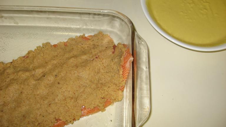 Mustard Baked Salmon Created by Chef Booshman