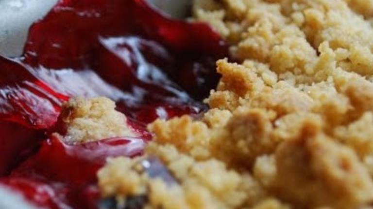 Our Gareth's Cherry and Coconut Crumble created by robd16