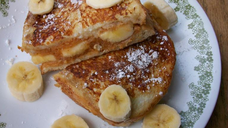 Peanut Butter and Cream Cheese Stuffed French Toast Created by internetnut