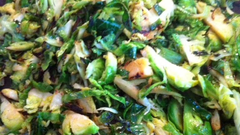 Shredded Brussels Sprouts & Scallions (Gourmet) Created by sshistory