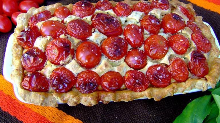 Zurie's Tomato and Cream Cheese Tart Created by Zurie