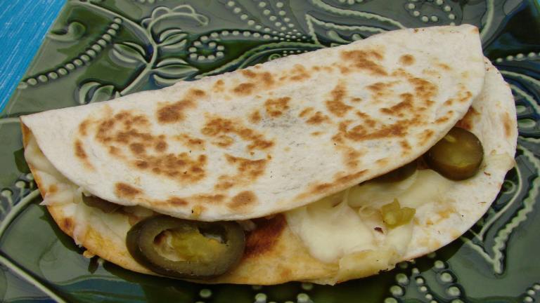 Quick Snack Cheese and Jalapeno Quesadilla Created by Boomette