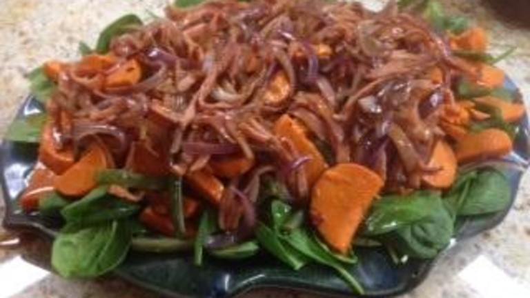 Bacon and Sweet Potato Salad With Warm Honey Mustard Dressing Created by crumly4057