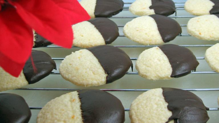 Chocolate-Dipped Orange Cookies Created by Dreamer in Ontario
