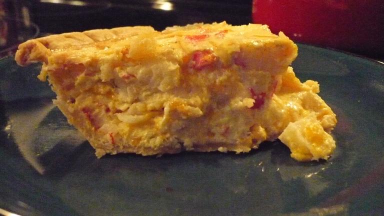 Cheesy Cheddar Crab Quiche created by Stoblogger