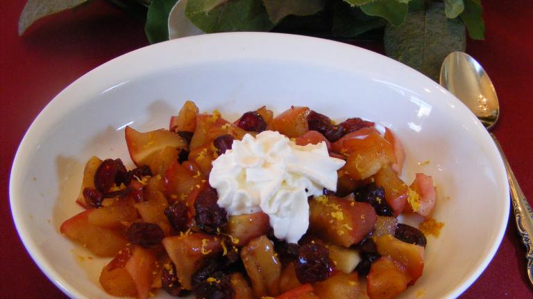 Delicious Baked Cranberry & Apple Breakfast created by Seasoned Cook