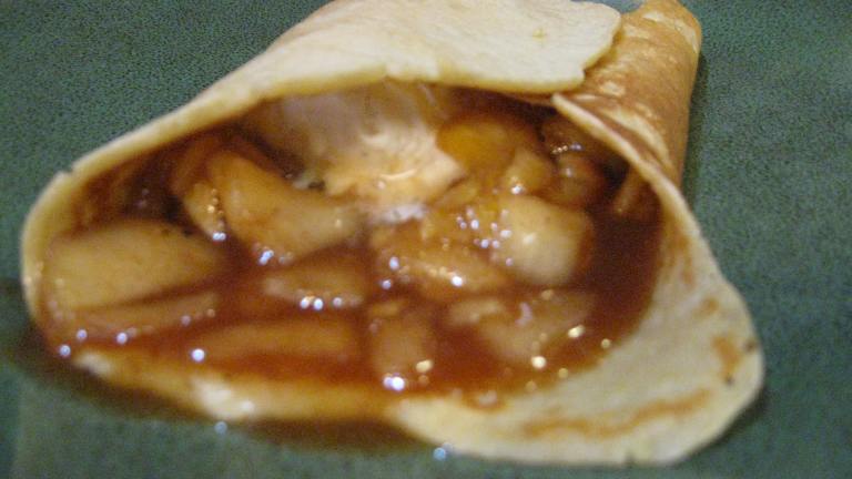 Apple and Honey Filled Crepes Created by SweetSabrina