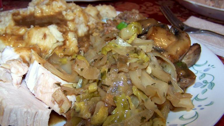 Abc's  Sauteed Apple, Brussels Sprouts and  Cabbage Created by Rita1652