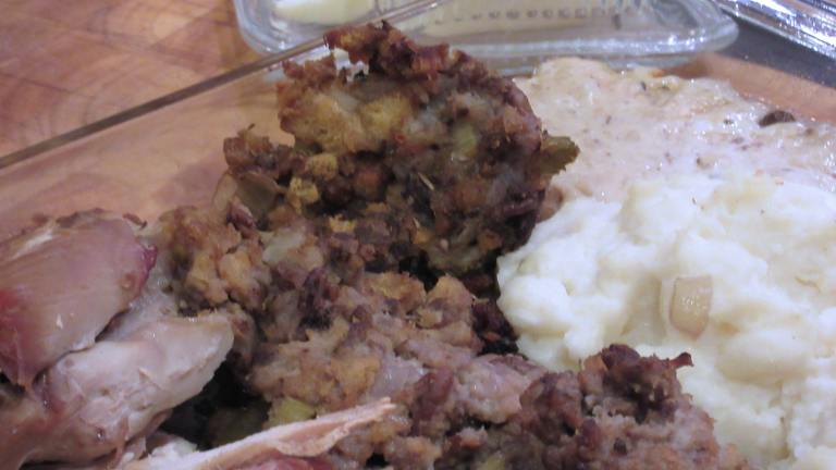 Cornbread Spicy Sausage Stuffing/ Dressing created by Bonnie G 2