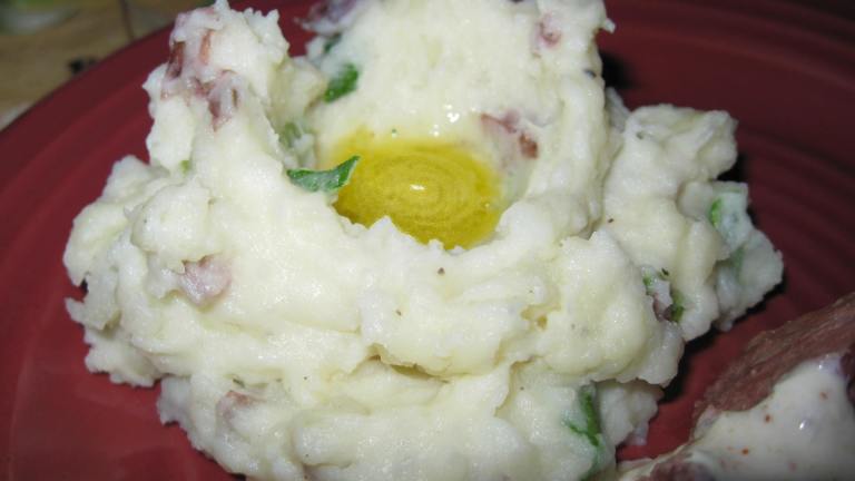Mashed Red Skinned Potatoes With Scallions Created by threeovens